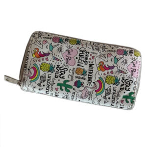 Colorful Graphic Zip Wallet